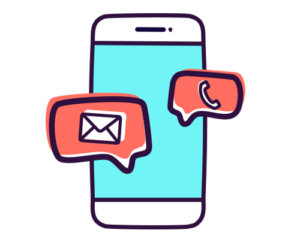 Smartphone with email and phone notifications illustrating the constant demands on lonely business owners